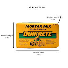 Quikrete 80 Lb Mortar Mix 110280 The