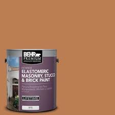 1 Gal Ms 11 Rustic Orange Elastomeric Masonry Stucco And Brick Exterior Paint