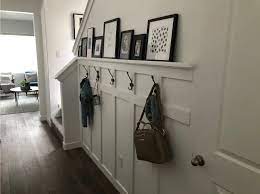 Entryway Board And Batten Wall With Hooks