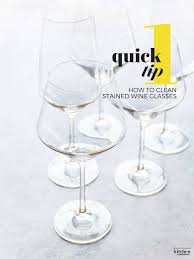 How To Clean Stained Wine Glasses One