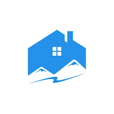 Design Vector Logo For Mountain Cabin