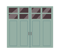 Automated Garage Door Gate Flat Icon