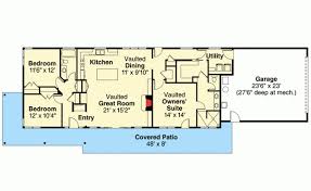 One Story 3 Bed Scandinavian House Plan