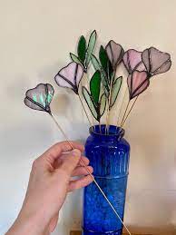 Bouquet Stained Glass Long Stem Flowers