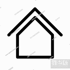 Home Sign Symbol Of House Outline