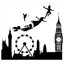 Peter Pan London Scene Wall Sticker