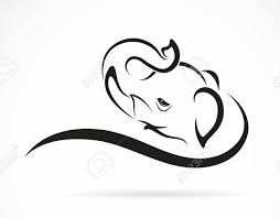 Simple Elephant Tattoo Design