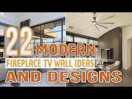 22 Modern Fireplace Tv Wall Ideas And