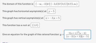 Algebra Precalculus Graphing Rational