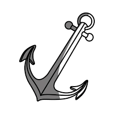 Monochrome Silhouette Of Anchor Icon