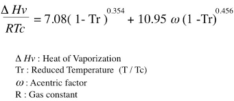 Estimation Of Heat Of Vaporization