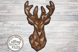 Deer Geometrical Puzzle Svg For