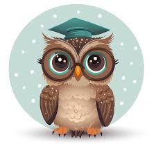 Cartoon Cute Wise Owl Vector Character