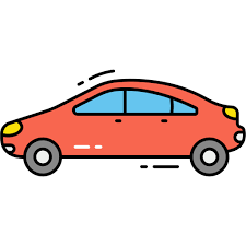 Car Generic Thin Outline Color Icon