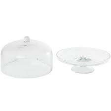 Decorative Cake Stand With Glass Dome