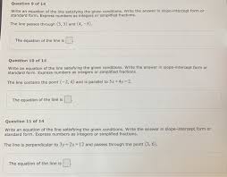 Write An Equation Of The Line