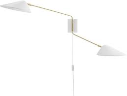 Light Swing Arm Wall Sconce White