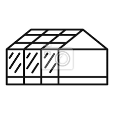 Home Greenhouse Icon Outline Home