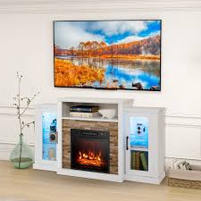 Fireplace Tv Stand With 16 Color Led