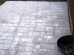 Existing Patio With Concrete Stamping