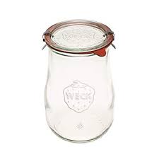 Weck Jars 738 With Glass Lid Cork Lid