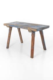 Rustic Blue Work Table 1890s For
