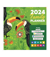 2024 Family Planner Square Calendar