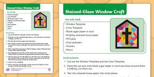 Stained Glass Window Art Lesson Craft