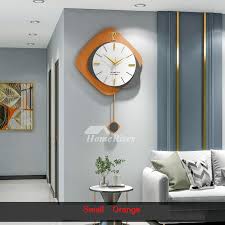 Large Silent Wall Clock Pendulum