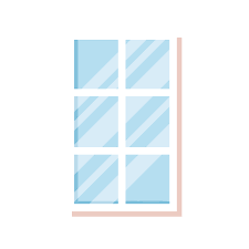 Windows Glass House Isolated Icon