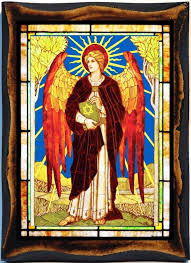 Archangel Uriel Handmade Wood Icon On