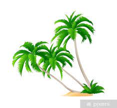 Poster Vector Icon Palm Tree Pixers Uk