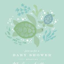 Under The Sea Baby Shower Invitations