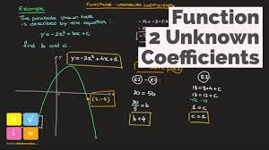 Function With 2 Unknown Coefficients