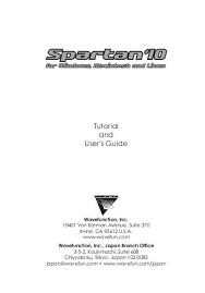 Spartan 10 Manual Wavefunction Inc