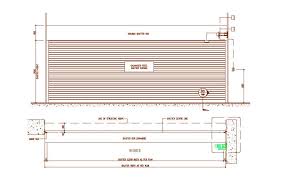 Shutter Door Plan And Elevation Design