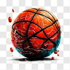Damaged Basketball Ball For