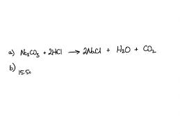 Solved Solid Sodium Carbonate Reacts