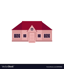 Cartoon Style Icon Of One Y House