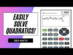 Easily Solve Ged Quadratic Equations