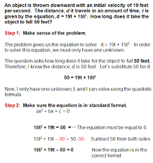 Quadratic Formula Quadratics Solving