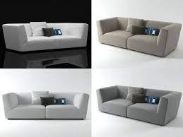 Soho High Arm Sofa 3d Model
