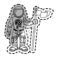 Astronaut Cartoon Icon Spaceman
