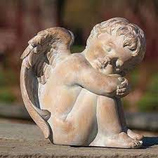 Sleeping Cherub Statue 9 Ewtn