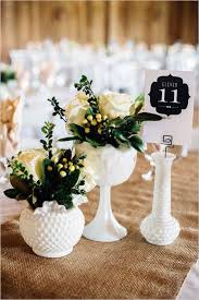 Milk Glass Inspired Wedding Glass