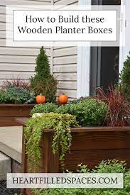 Build Your Own Outdoor Wooden Planter Boxes