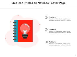 Notepad Idea Icon Laptop Ppt Powerpoint