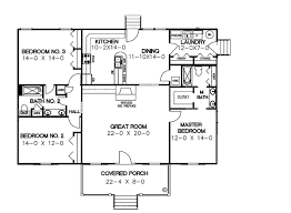 Plan 64504 Southern Style With 3 Bed