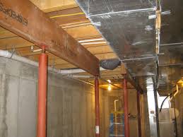 basement main beam support at