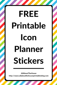 Free Printable Icon Planner Stickers